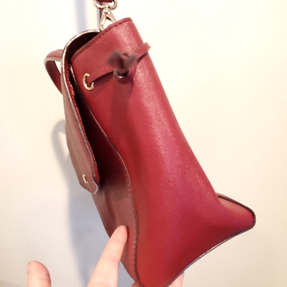 Kate Spade Lilah Laurel Burgundy Leather Satchel - Picture 10 of 14